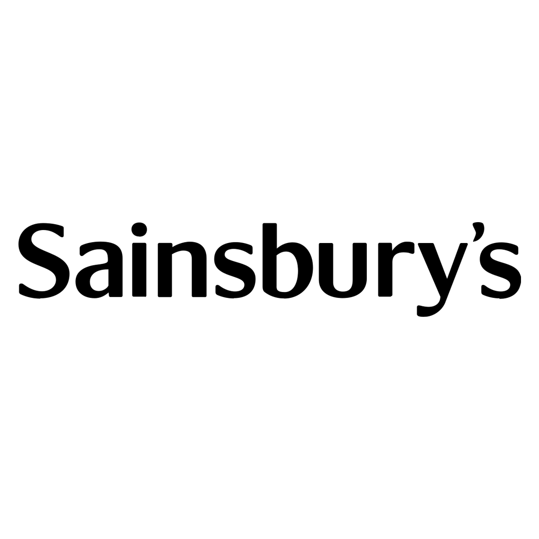 Sainsbury's logo in black text on a white background