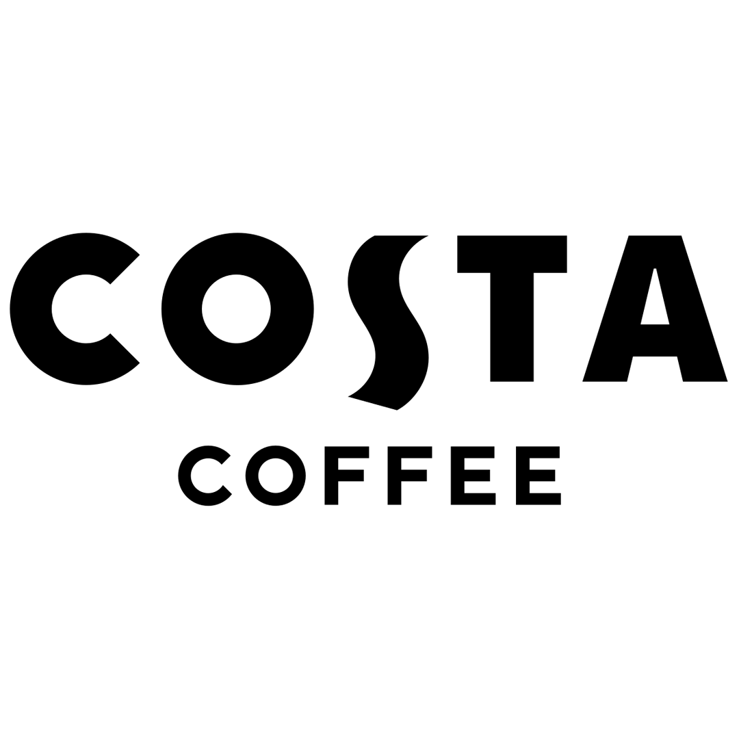 COSTA COFFEE logo in black text on a white background