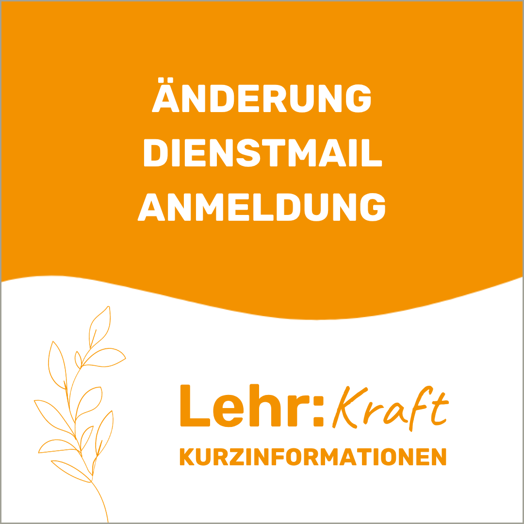 Änderung Dienstmail 