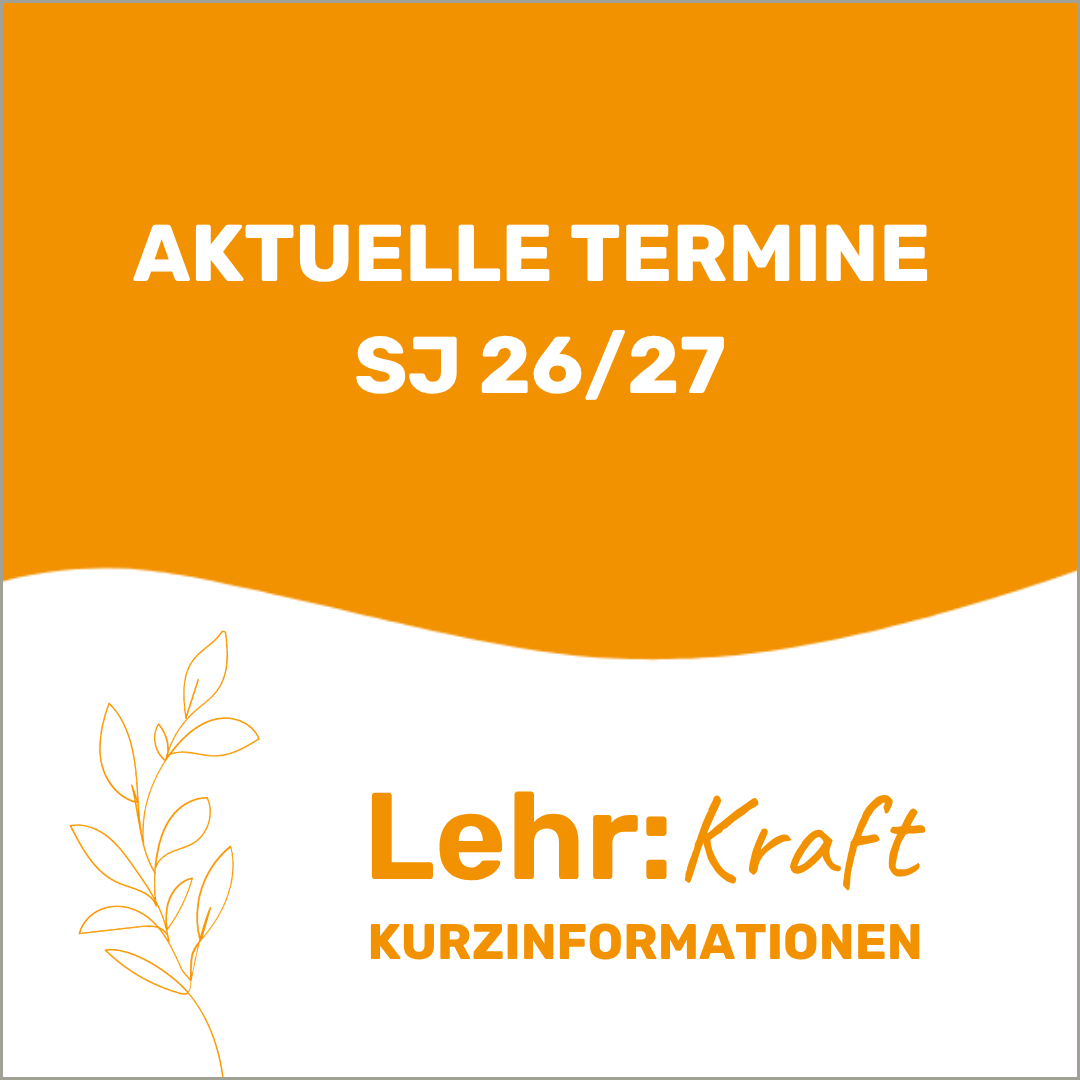 Aktuelle Termine 2026/27