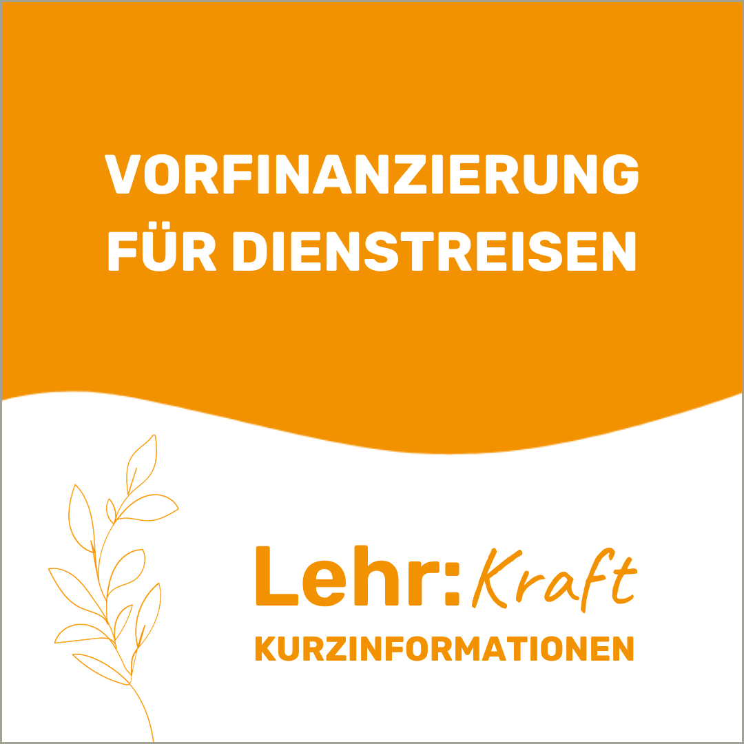 Vorfinanzierung bei Dienstreisen