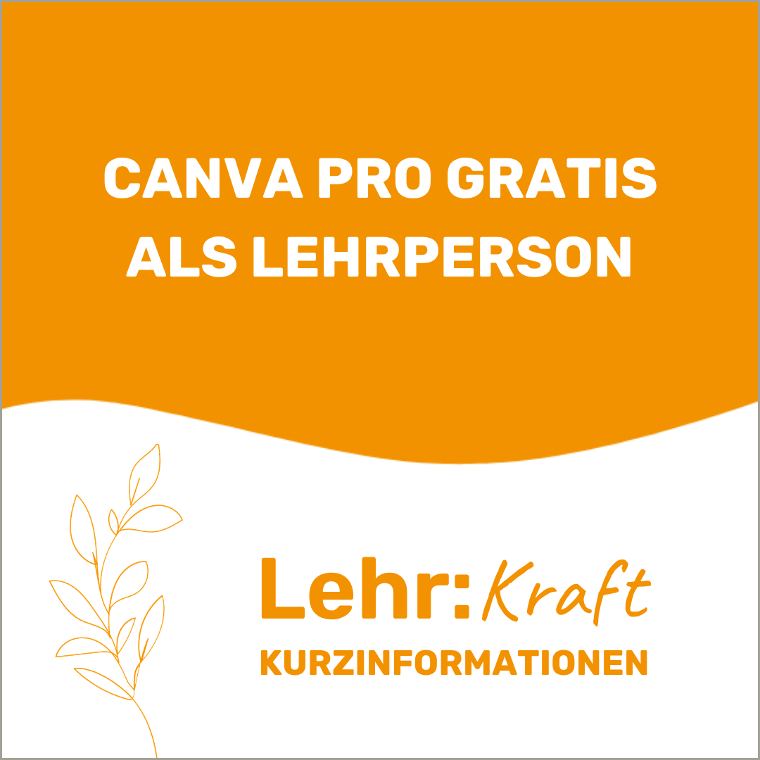 Canva Pro für Lehrpersonen