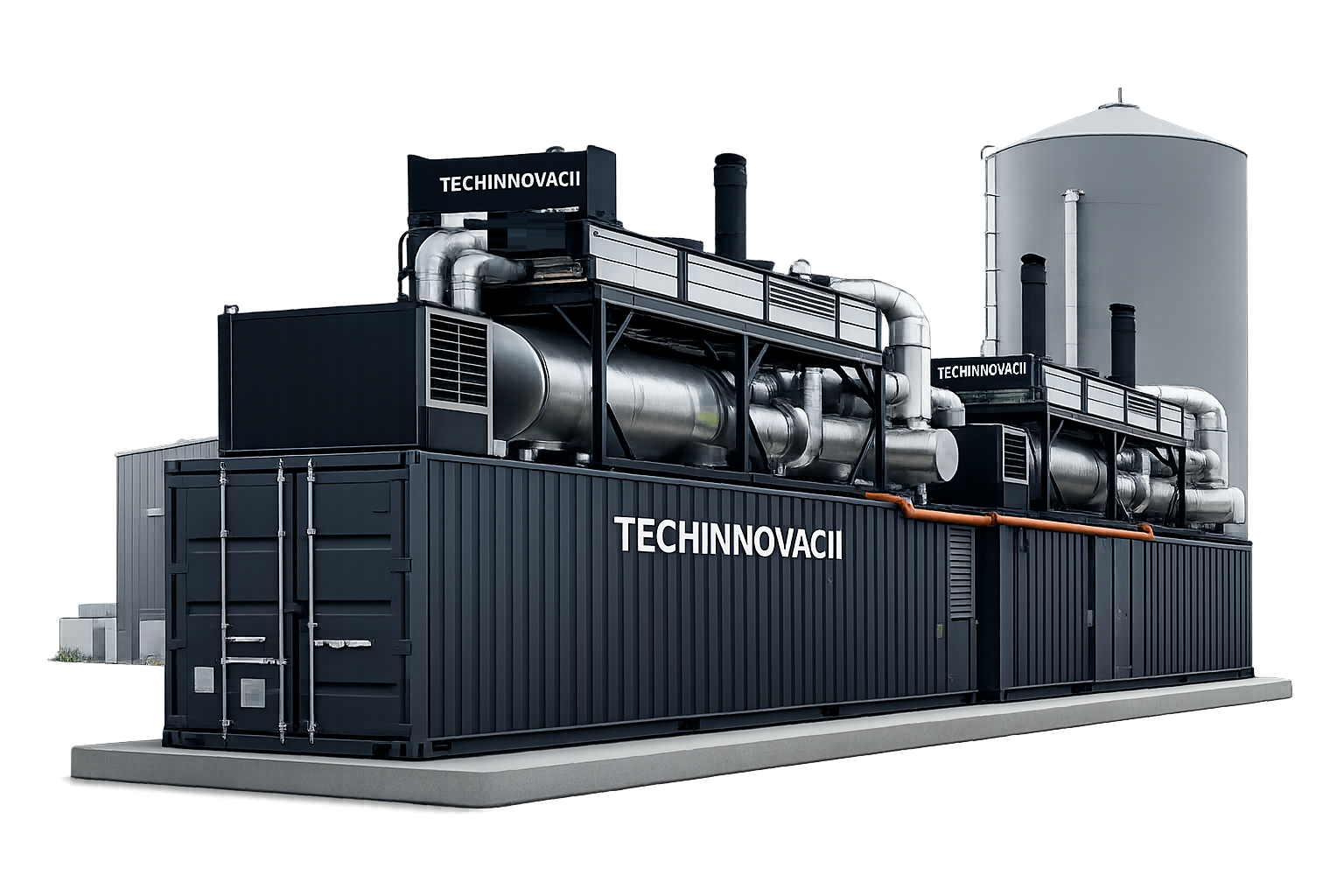 Виробництво: когенераційні установки, контейнерні міні-ТЕЦ, газопоршневі генератори