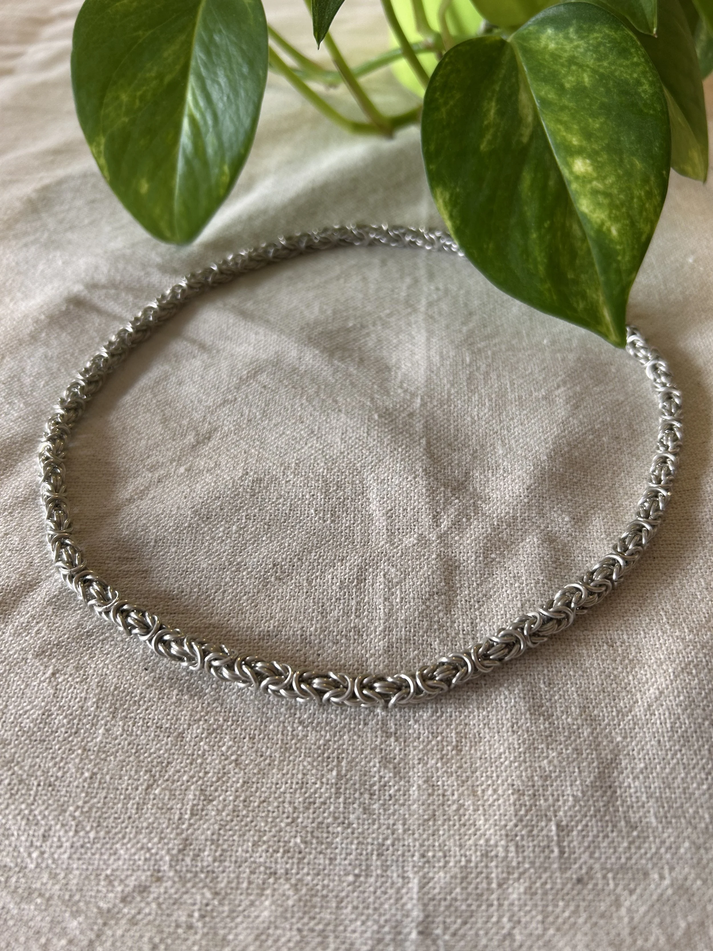 Chaine byzantine en argent 925