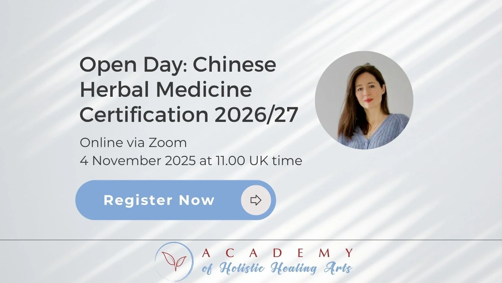 Open Day: Chinese Herbal Medicine Certification 2026/2027