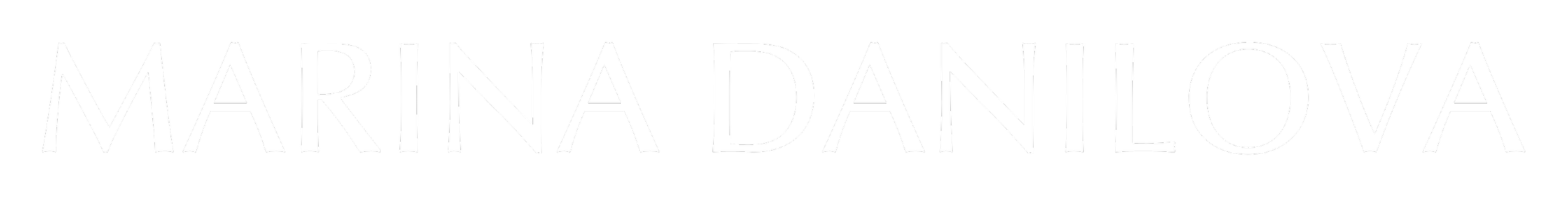 Marina Danilova logo white no background