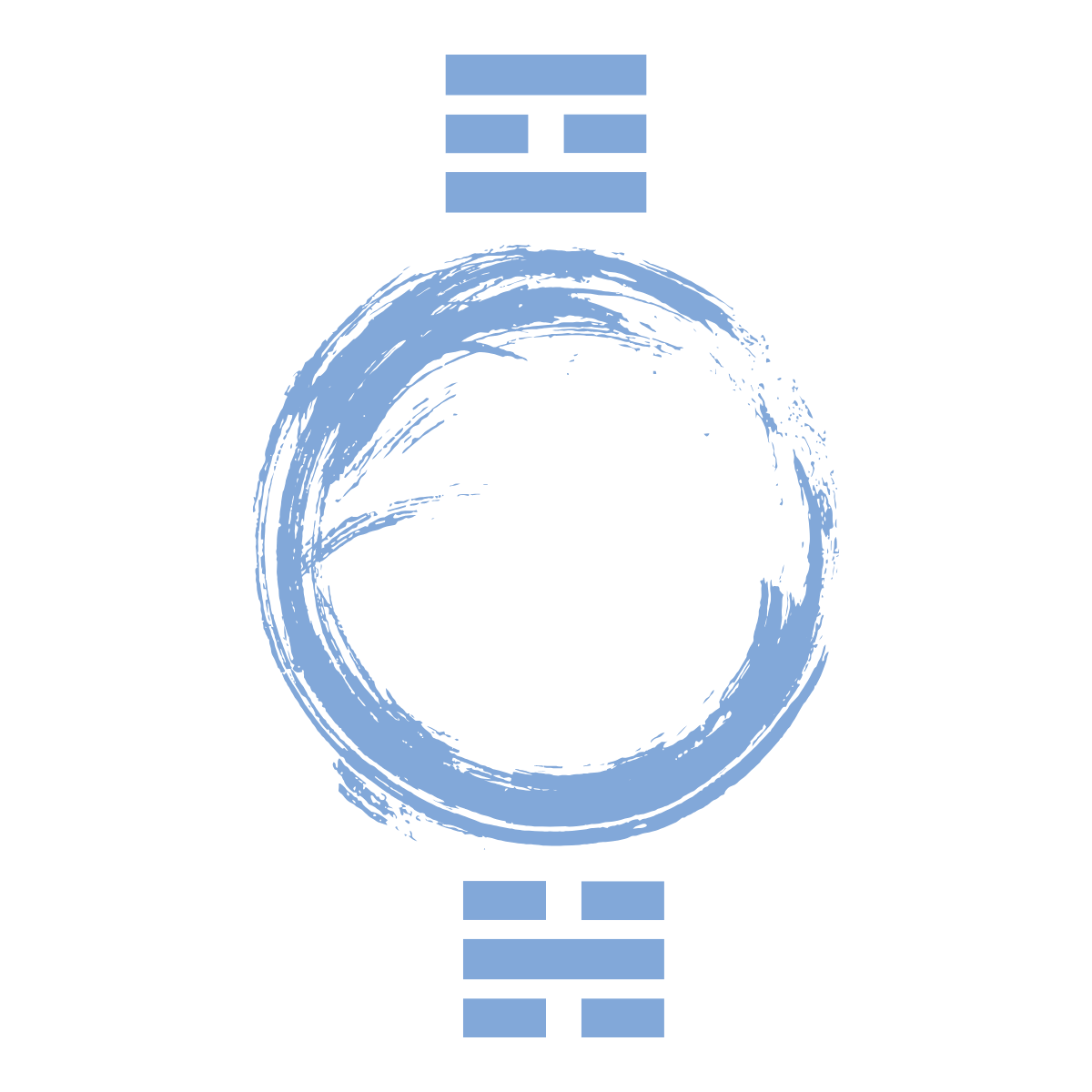 circle with Fire and Water trigrams