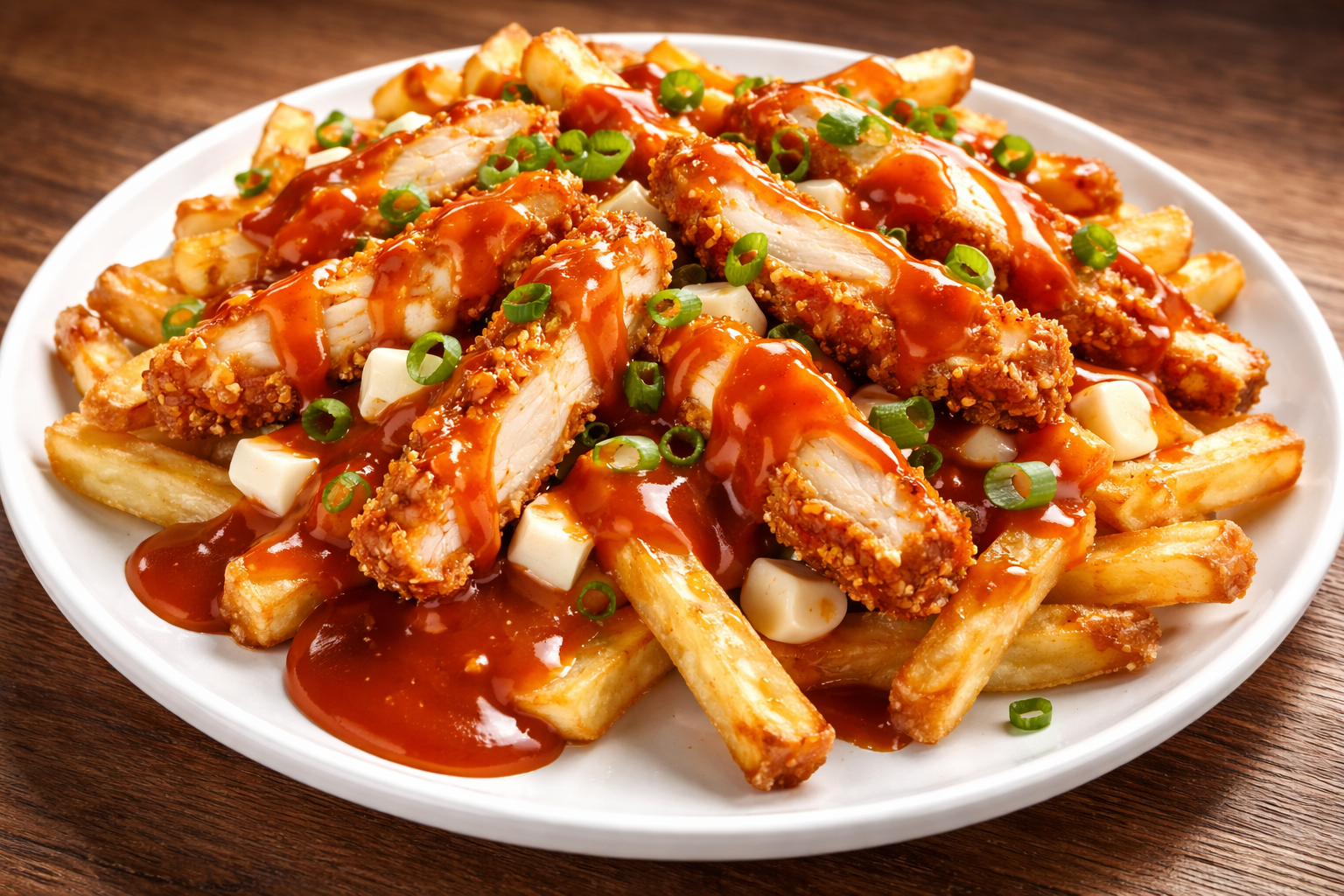 BUFFALO CHICKEN POUTINE