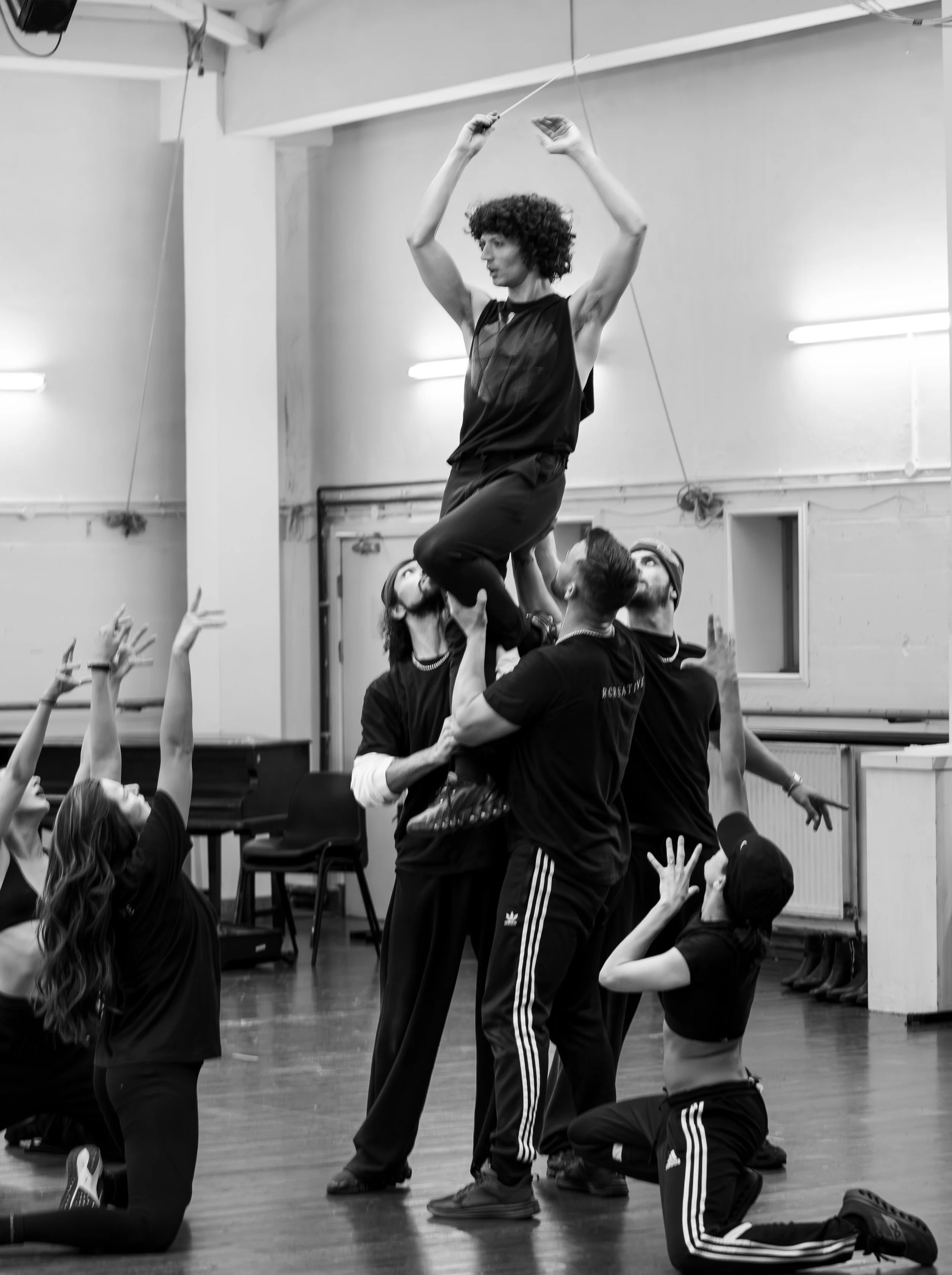 studio rehearsals, dancers choreographer