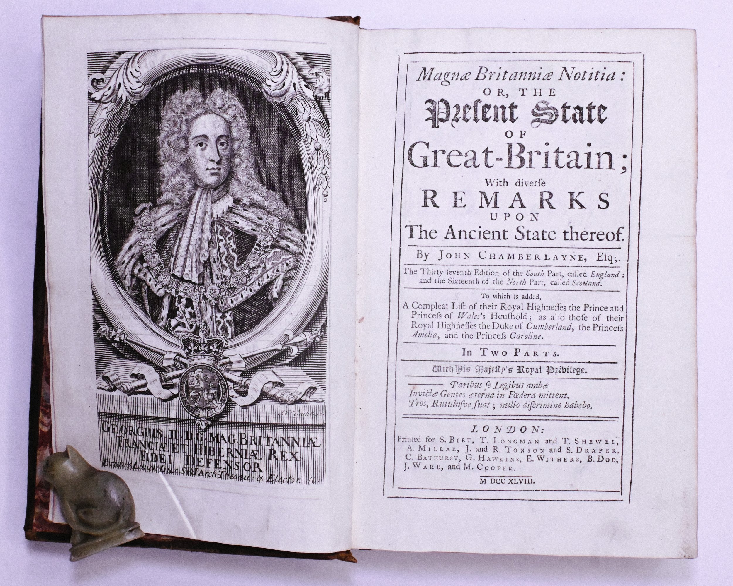 Magnae Britainniae Notitia - The Present State Of Britian by John Chamberlayne.