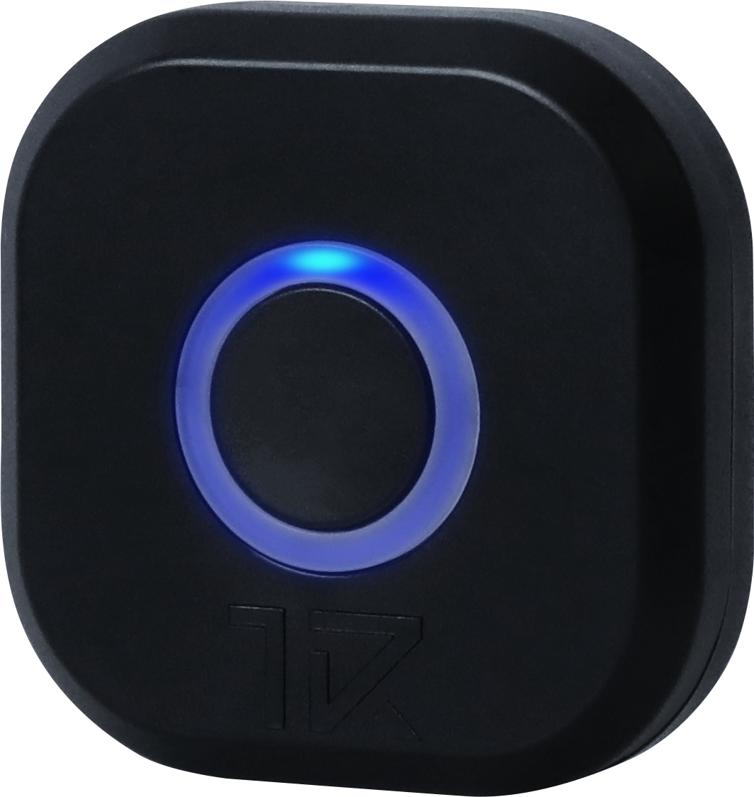 TracME smart fitness sleeve with blue LED status indicator - wearable movement tracking device for exercise form analysis