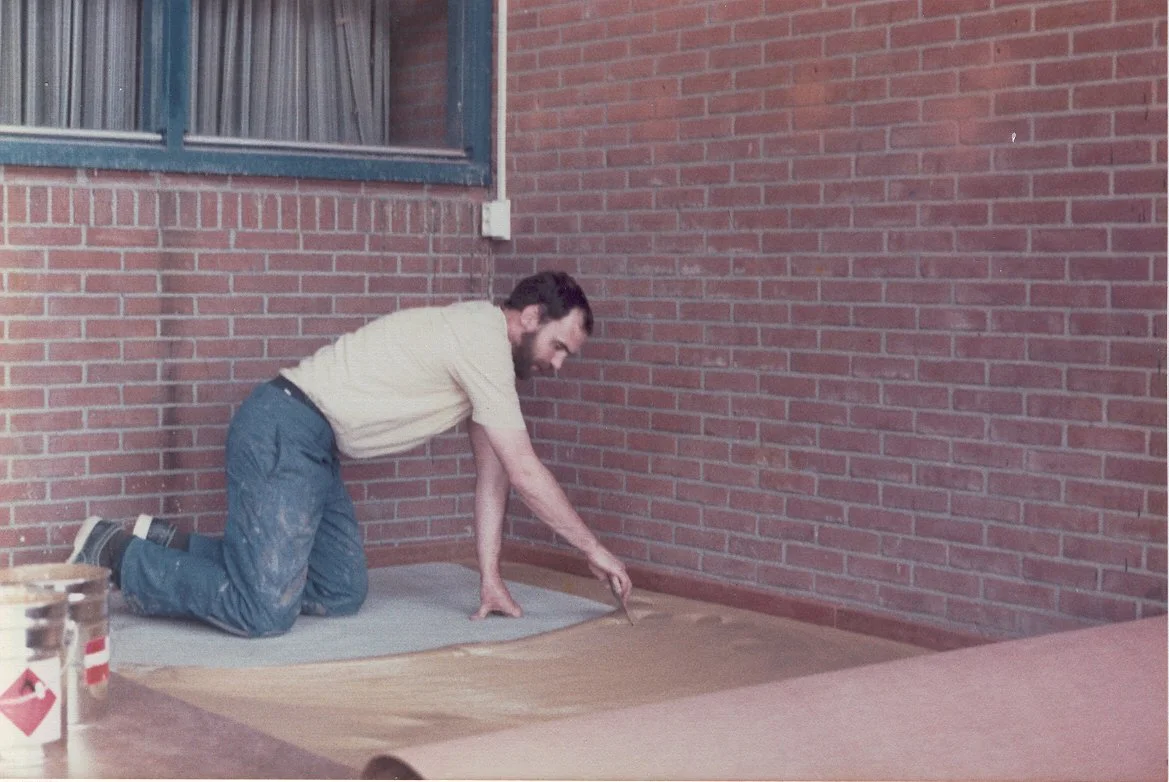 Marmoleum vloeren bij Van der Laan