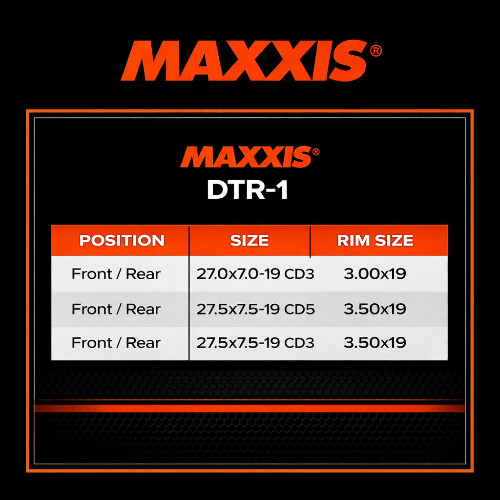 27.5x7.0-19 MAXXIS DTR-1 CD3 SOFT flattrack renkaat