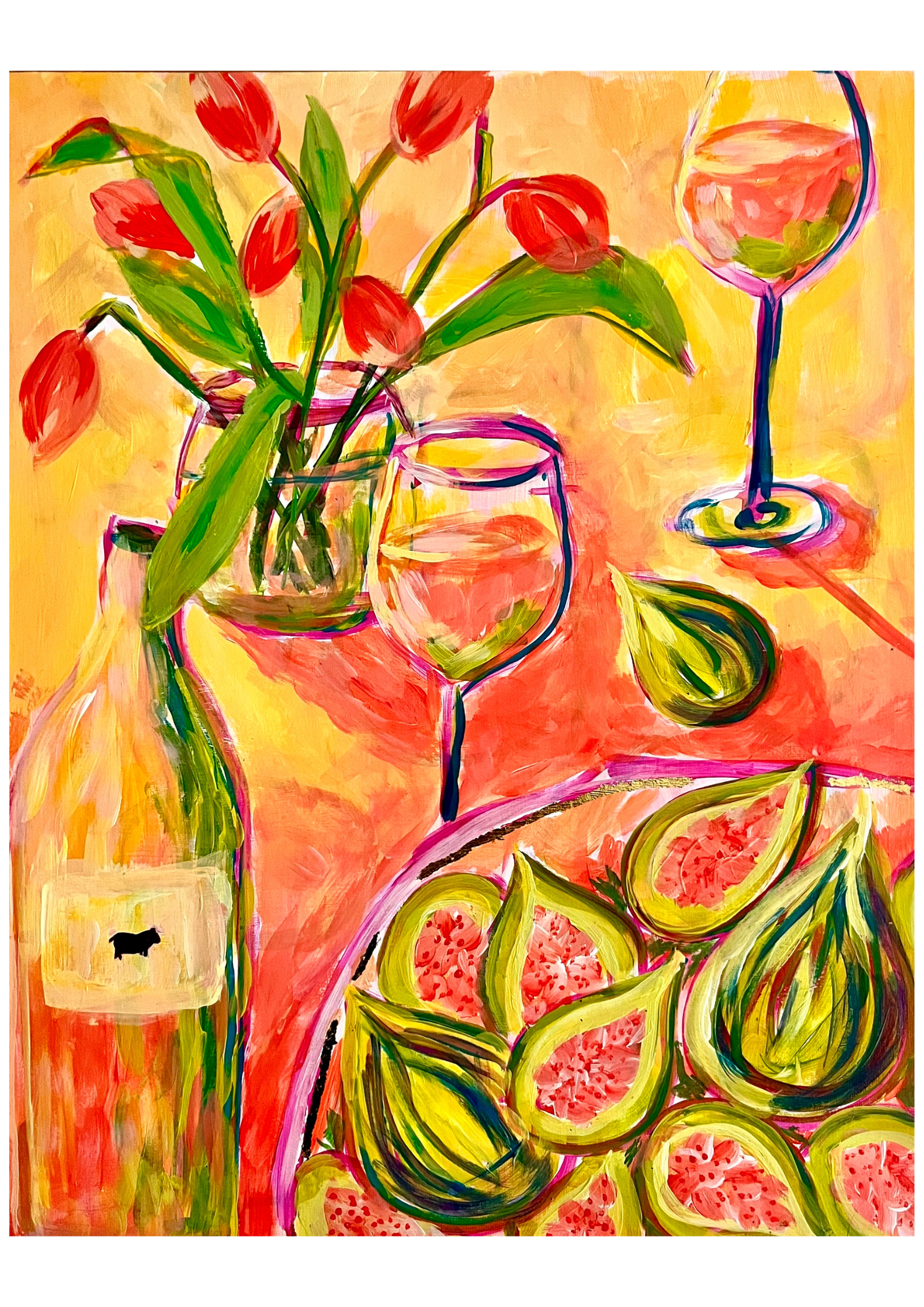 FIGuring it out with Rosé fine art print