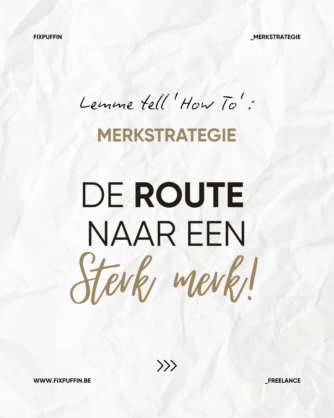 Een nieuw gerechtje op het marketing menu voor vandaag: Merkstrategie. Want ahja... ge wilt toch niet klinken als 100 andere firma's of niet goed weten waar je naartoe wil met je leven, toch?

Fixpuffin heeft een aantal verboden woorden, &eacute;&eac