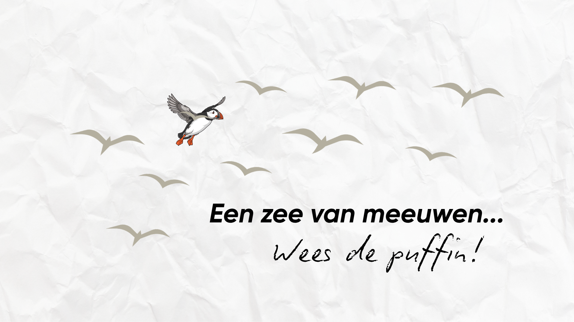 Een zee van meeuwen: waarom AI-beelden je merk volledig onzichtbaar maken