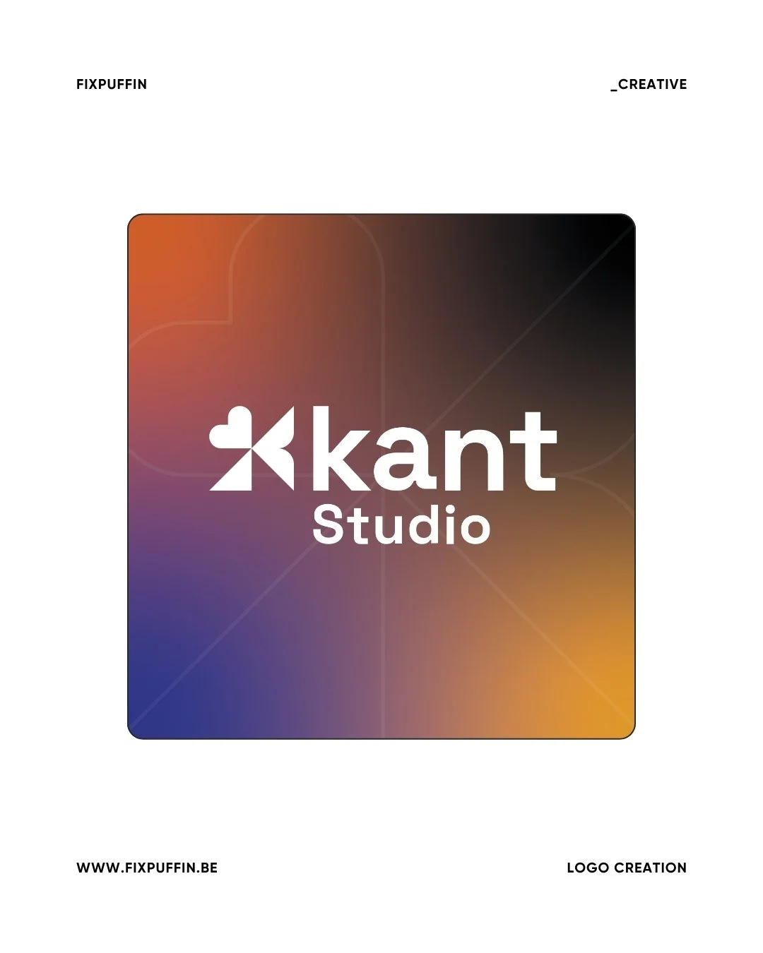 Wat als je een architectenbureau combineert met een passie voor strakke lijnen en geometrische vormen? Dan ontstaat er een studio die creatief &eacute;n speels is! Dit ontwerp heb ik gemaakt voor een online creative brief, maar ik heb het niet kunnen