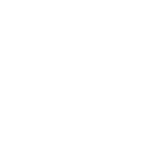 Logo of Botanic Sanctuary with white abstract plant design on black background