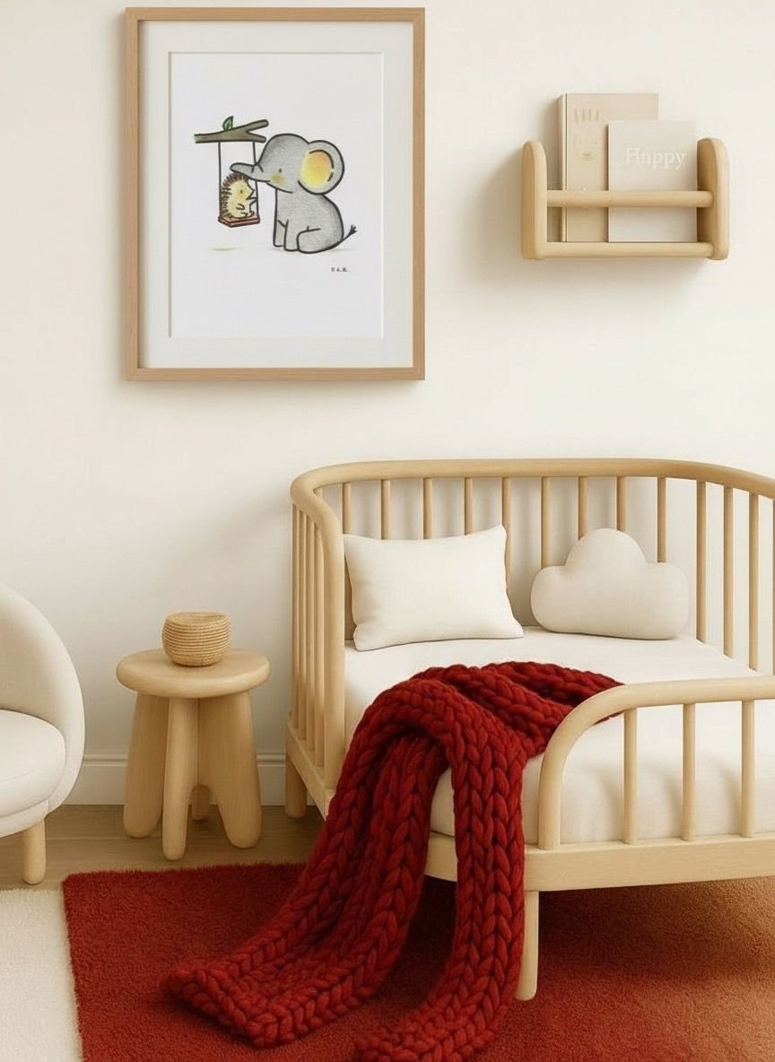 gender-neutral-nursery-decor-elephant-hedgehog.jpg
