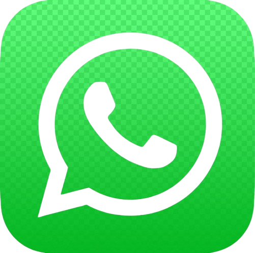 Icon of WhatsApp logo with a green background.
