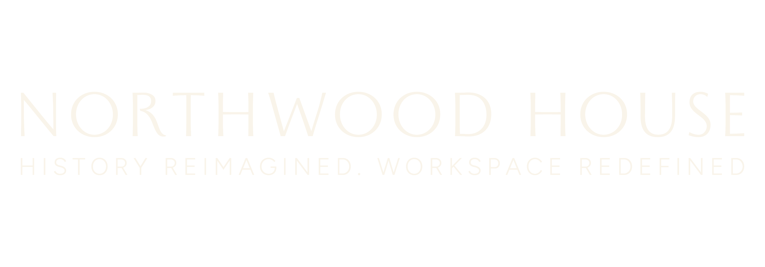 Logo of Northwood House with the tagline 'History Reimagined. Workspace Redefined'