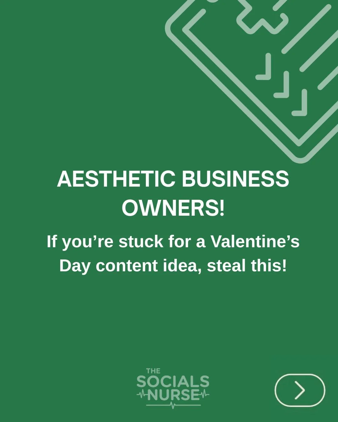 CONTENT INSPO: Save this for your February content plan 📌 ❤️

Valentine&rsquo;s Day is one of the biggest opportunities for aesthetic clinics to re-engage past clients &amp; attract new ones. But a "Happy Valentine's" post on the day isn't