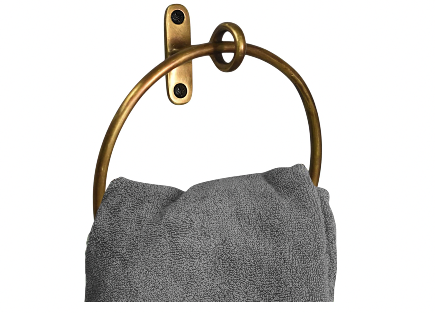 Antique Brass Towel Holder