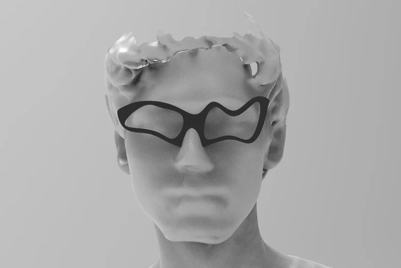 Frame geometry mapped to a scanned head