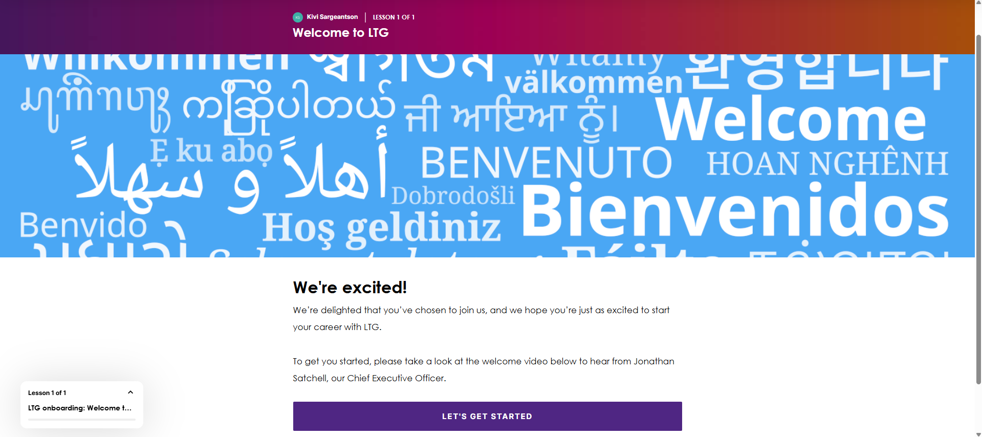 LTG - Onboarding