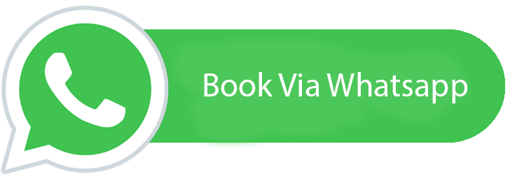 Green advertisement with white WhatsApp logo and text that says 'Book Via Whatsapp' Médecin généraliste Français à Dubaï / GP / French GP / French Doctor / French family medicine