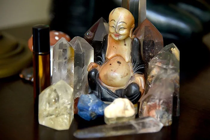 Ein kleine Buddhastatue - chinesische Medizin