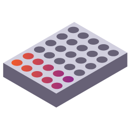The image shows a 96-well microplate used in laboratory experiments.