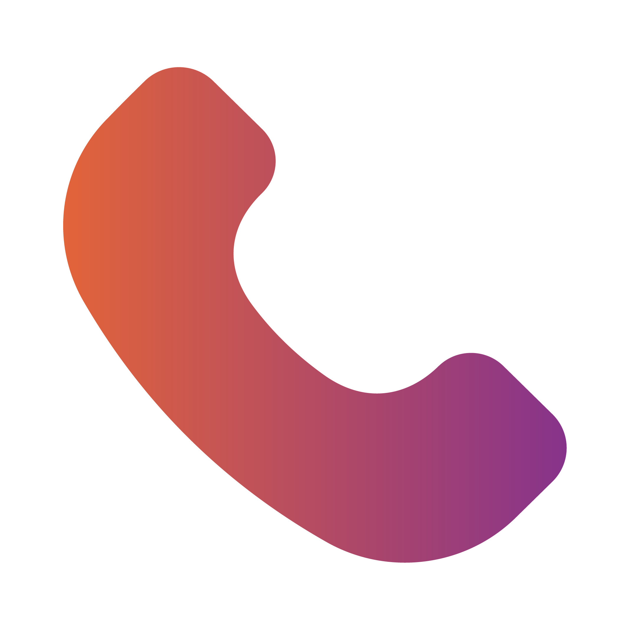 Close-up of a silicone gun nozzle in pink and purple tones.