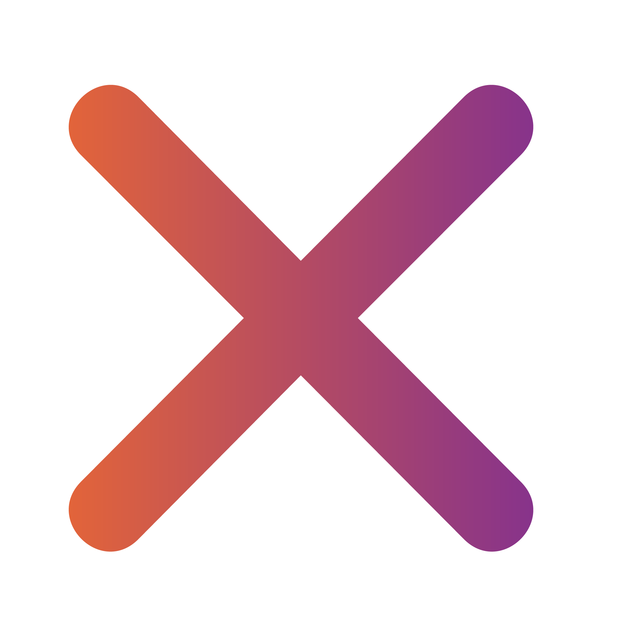 Gradient icon of a cross
