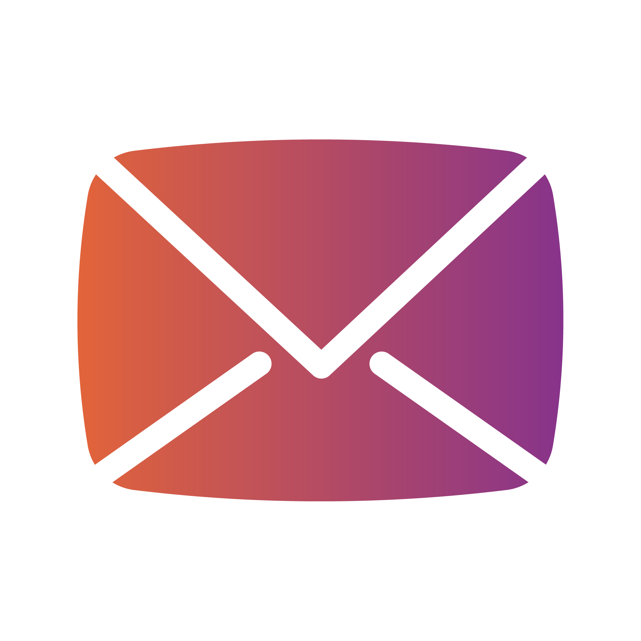 A gradient icon of a envelope