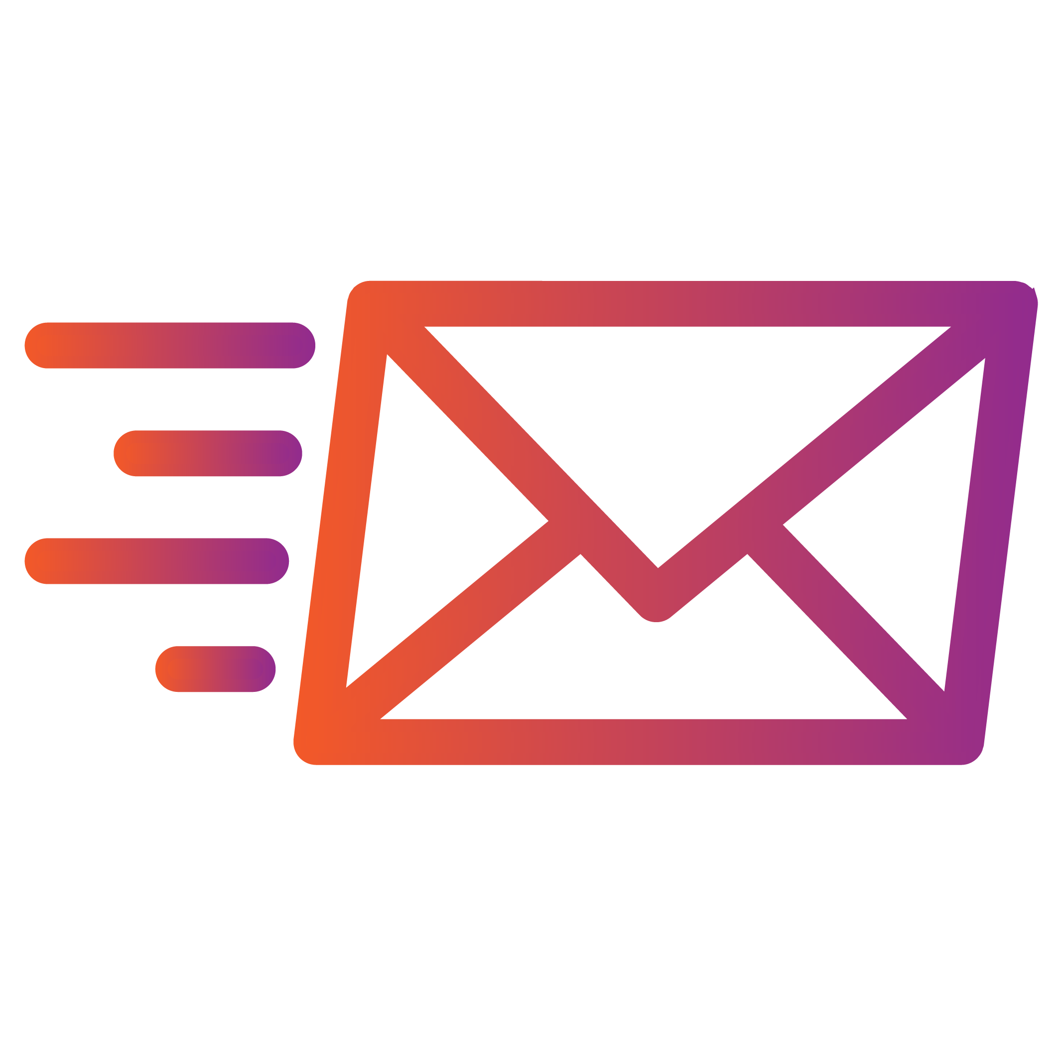 Gradient envelope icon