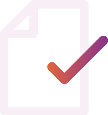 Icon of a clipboard with a checkmark.