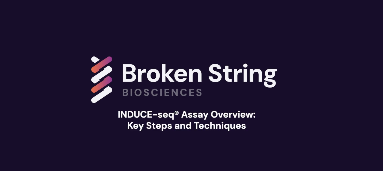 Title slide for ���Ҵ�ý presentation on INDUCE-seq assay overview with key steps and techniques.