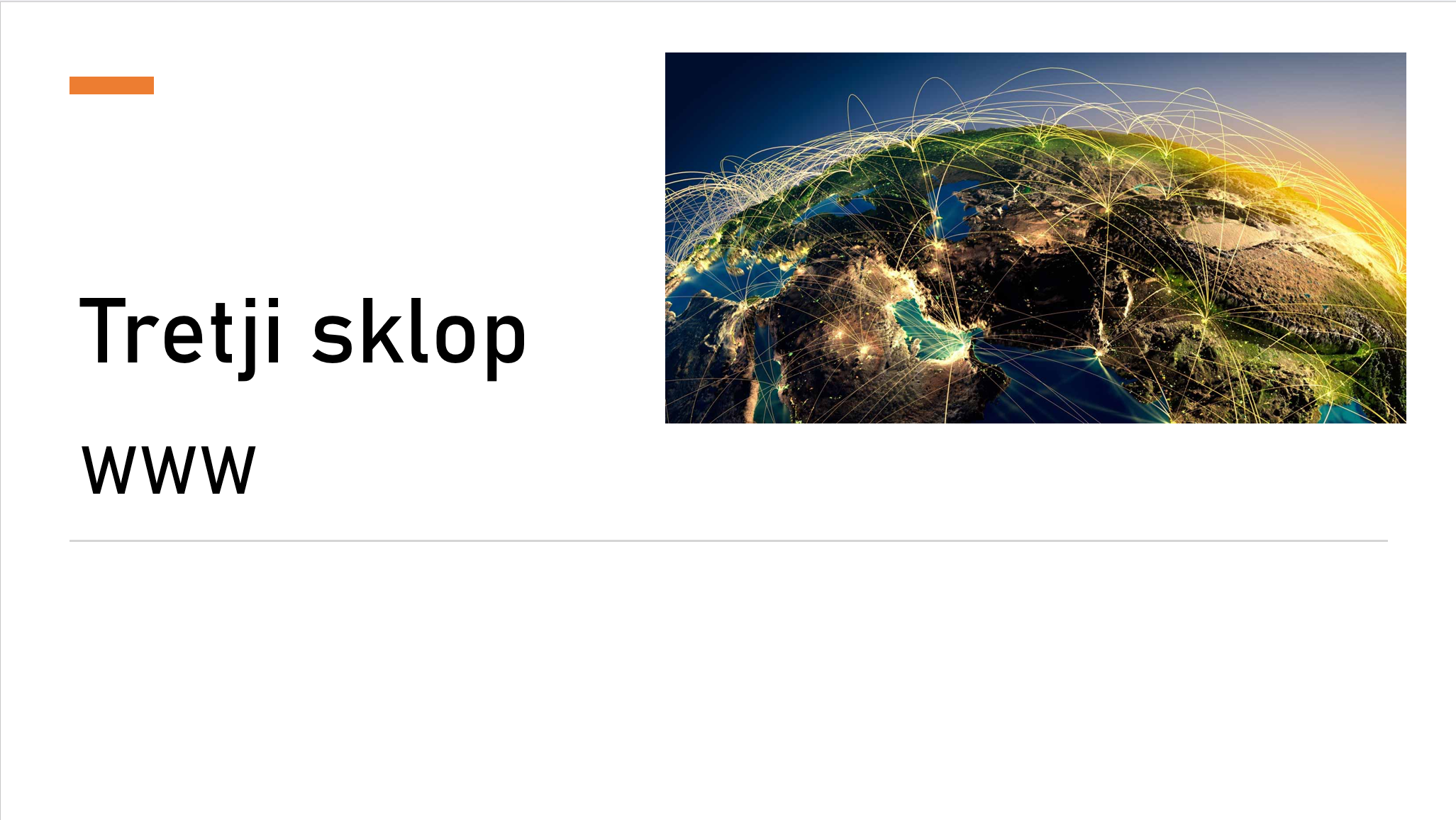 A digital illustration of Earth with interconnected lines representing global communication and technology.