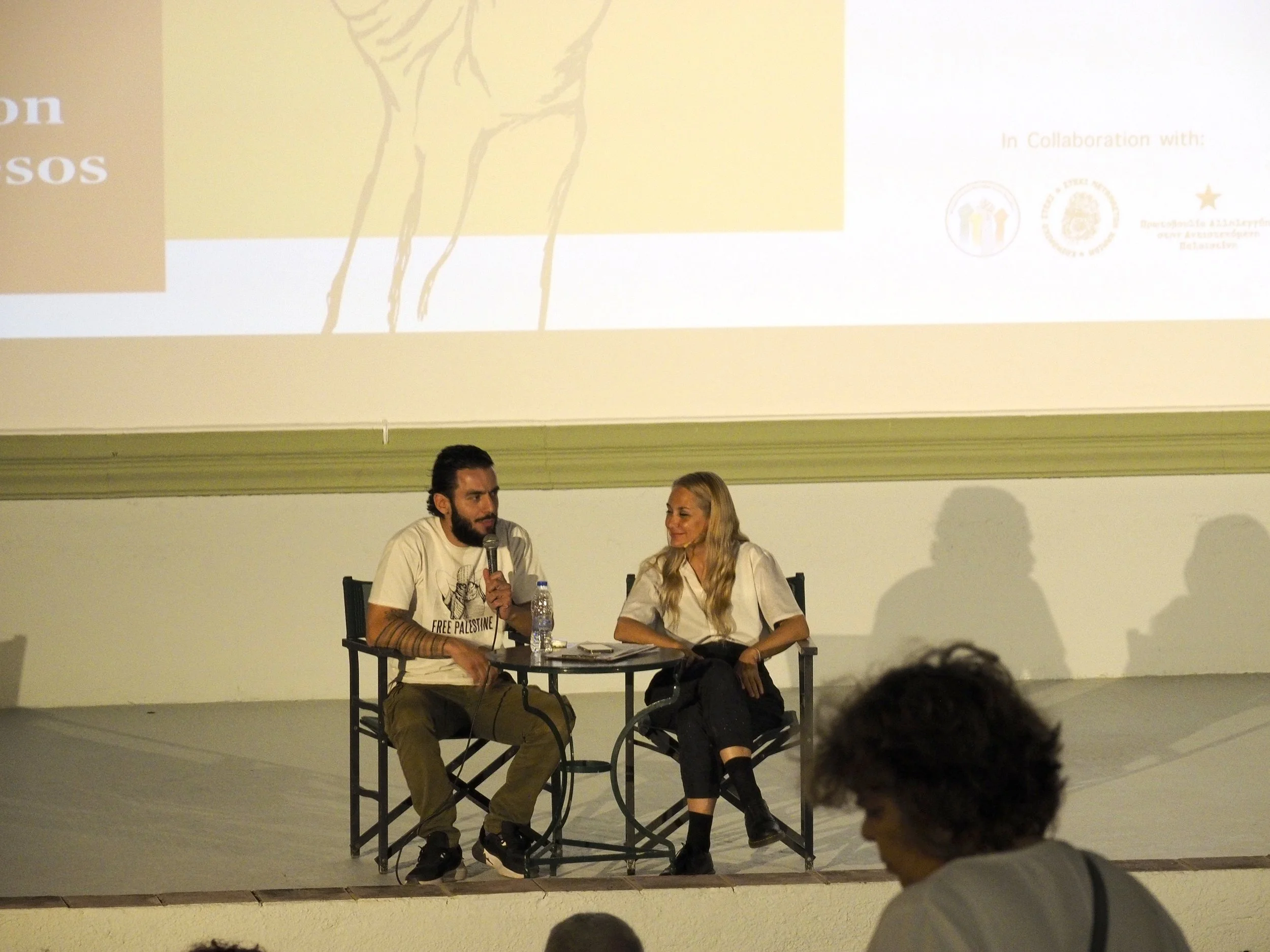 The Palestinian film festival PIFF 2nd edition Crete and Cyprus, post screening Lecture and Q/A discussion with Greek filmmaker and director.