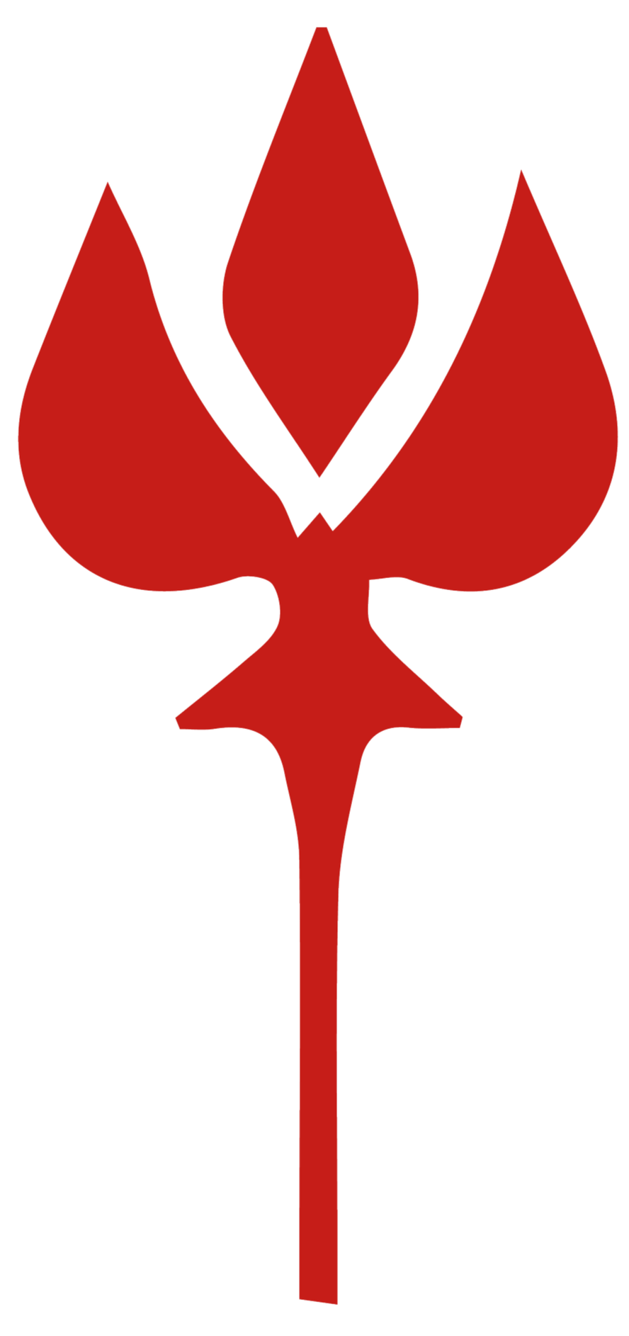 Palestinian Independent Film Festival PIFF  Icon Visual Identity. A red flame flower - Poppies for Palestine icon with a stylized design.