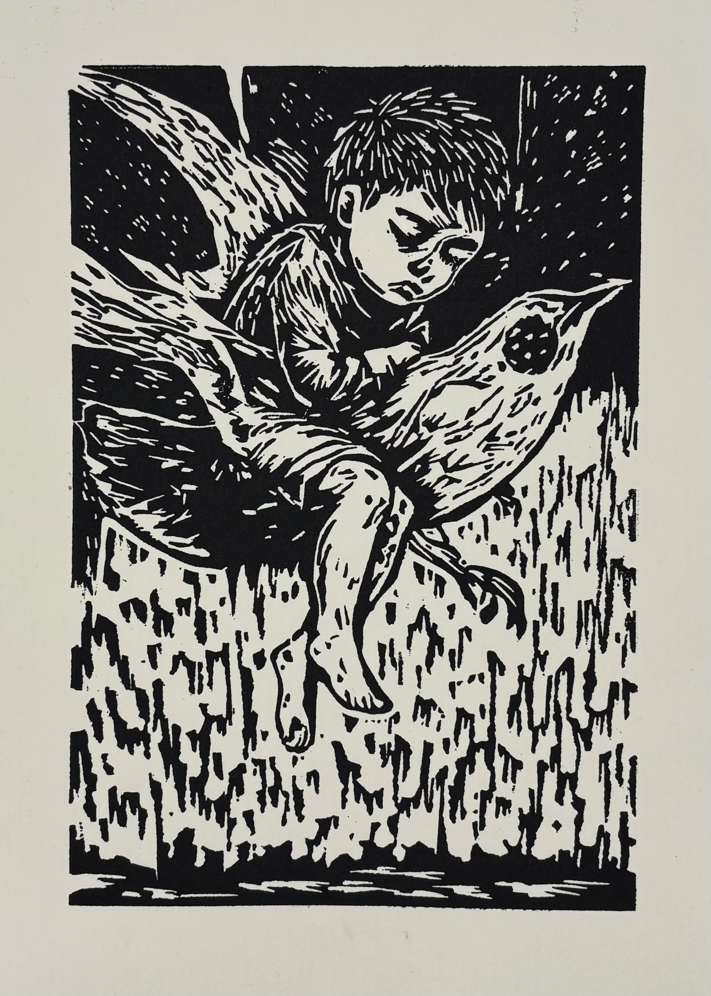 The kid and the bird