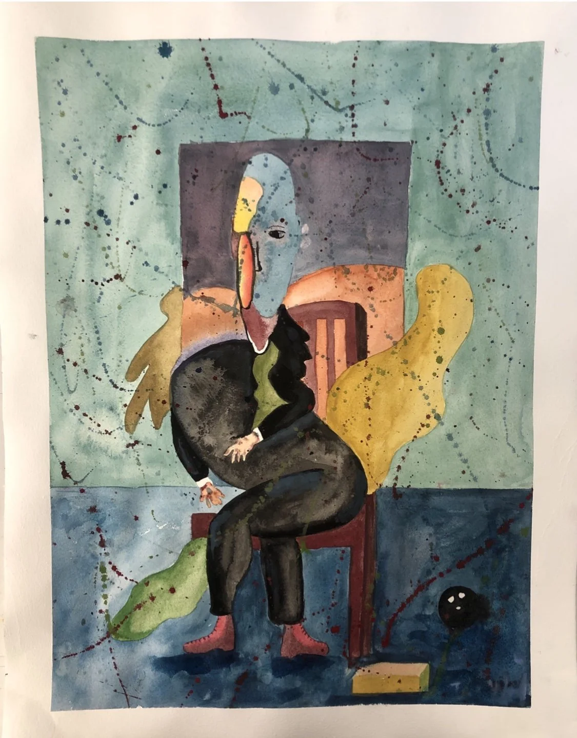 Waiting on a chair,wings will not grow up