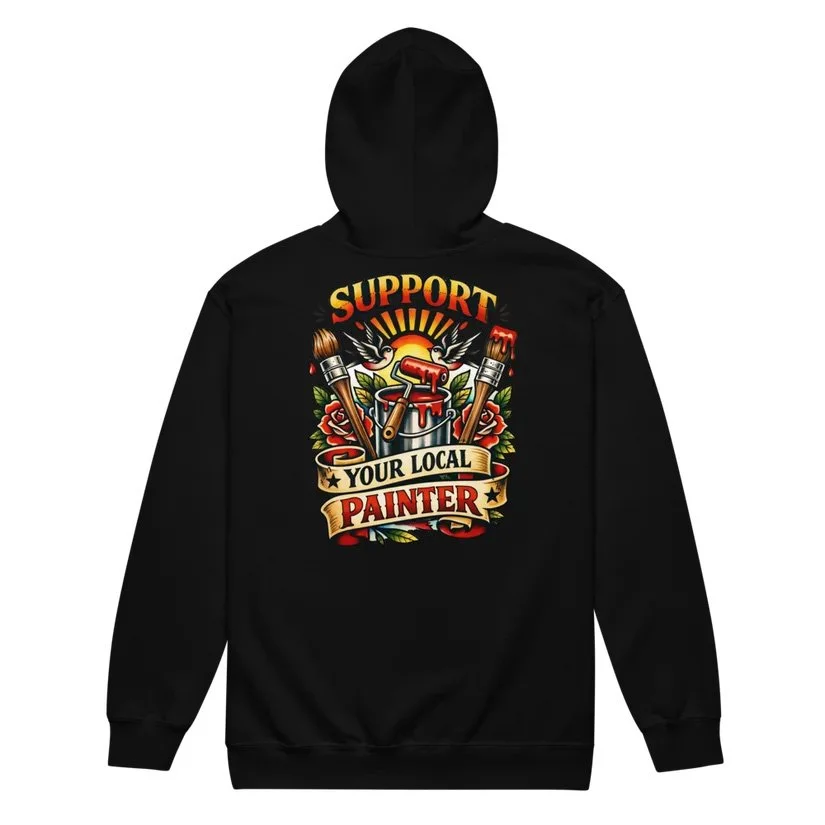 Painter Support Zip-Up Hoodie