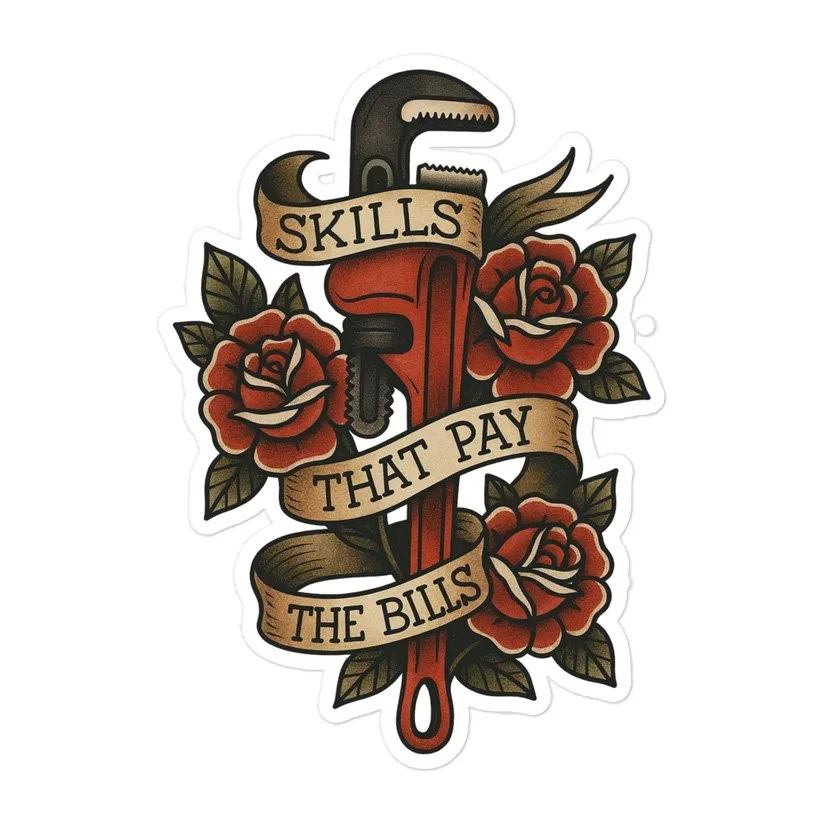 Plumbing Skills Stickers