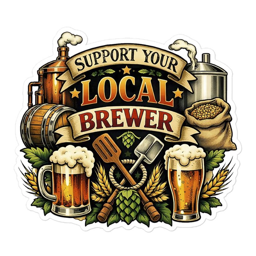 Brewer Support Sticker