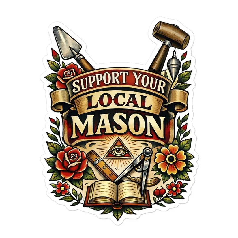 Mason Support Sticker