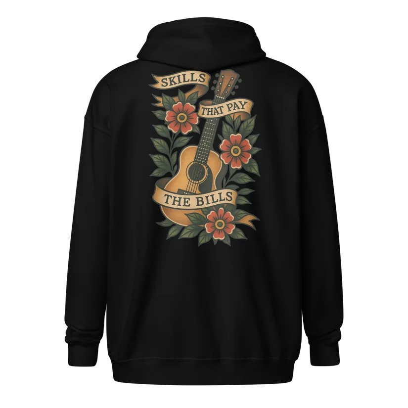 Guitar Skills Zip-Up Hoodie