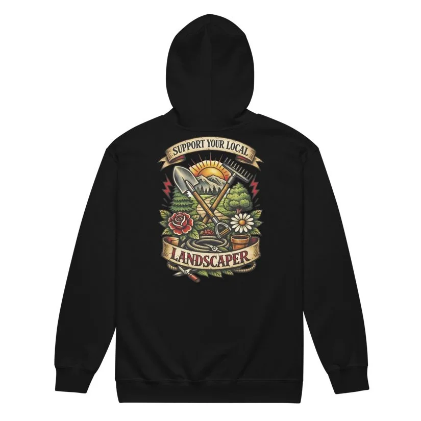 Landscaper Support Zip-Up Hoodie