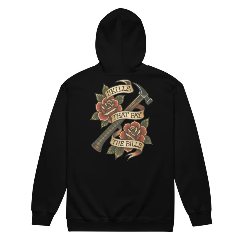 Carpenter Skills Zip-Up Hoodie